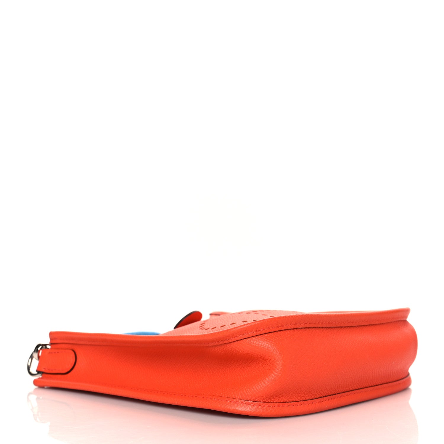 Hermes Epsom Amazone Evelyne TPM Orange Poppy Bleu Zanzibar 4 of 11