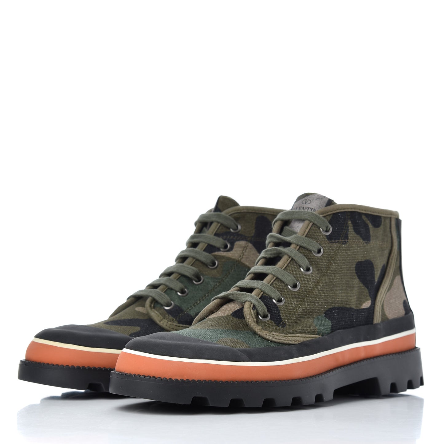 Canvas Camouflage Sneaker Boots 40 Army Green