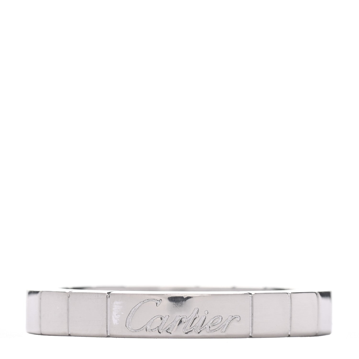 Cartier 18K White Gold Lanieres Ring 51 5.75 1 of 5