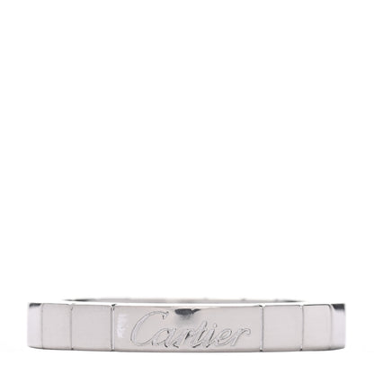 Cartier 18K White Gold Lanieres Ring 51 5.75 1 of 5