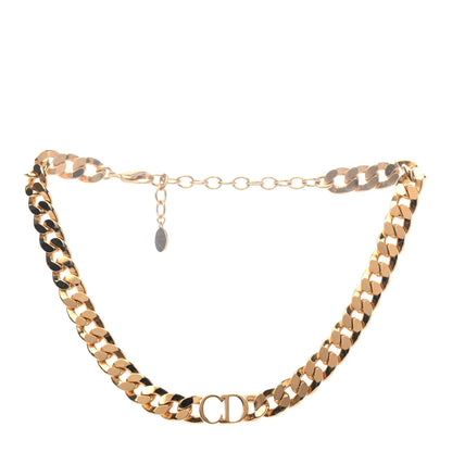Christian Dior Metal Danseuse Etoile Chain Choker Necklace Gold 2 of 4