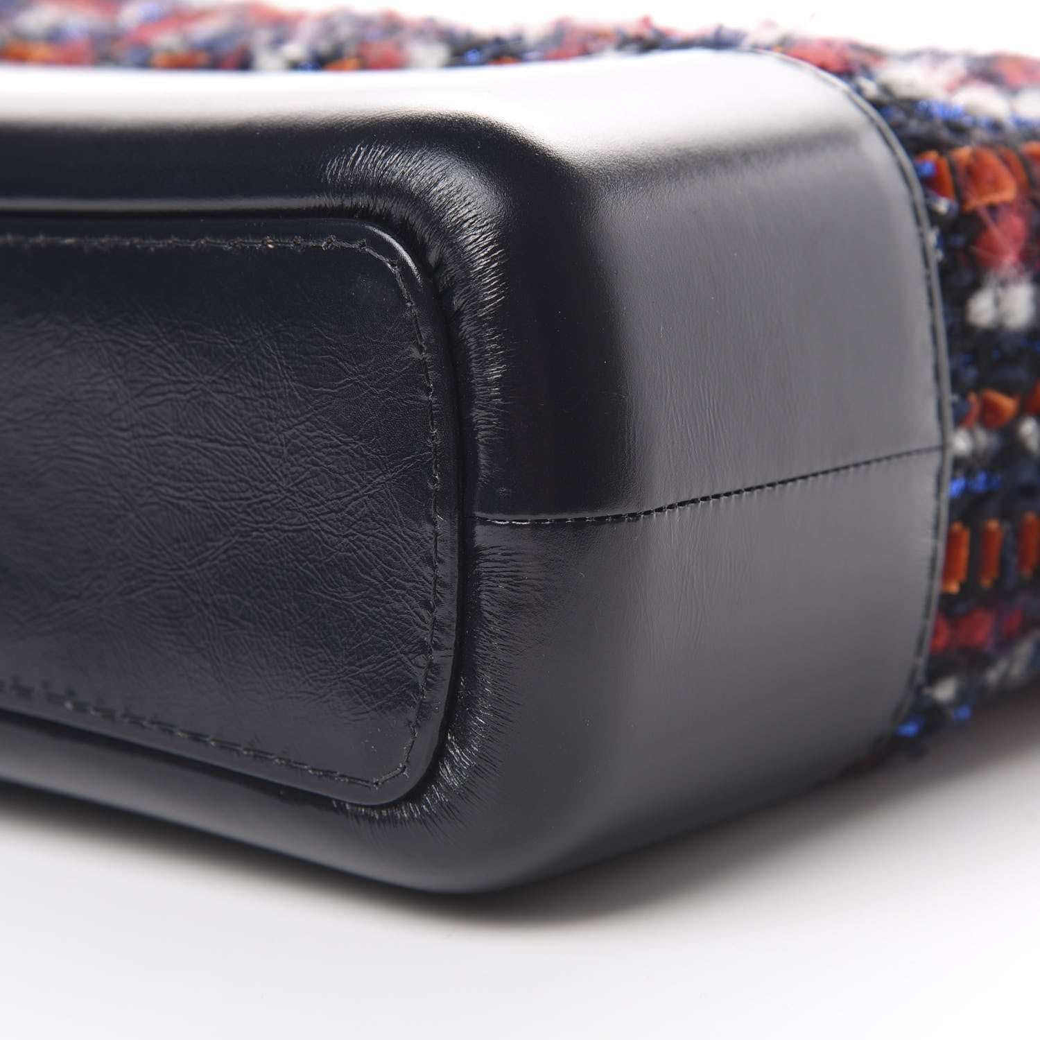 Chanel Tweed Calfskin Medium Gabrielle Hobo Black Red Blue 9 of 10
