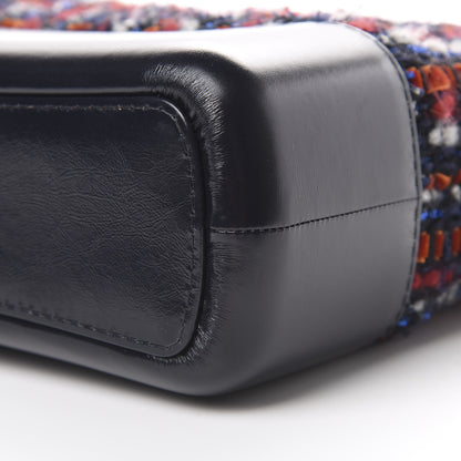 Chanel Tweed Calfskin Medium Gabrielle Hobo Black Red Blue 9 of 10