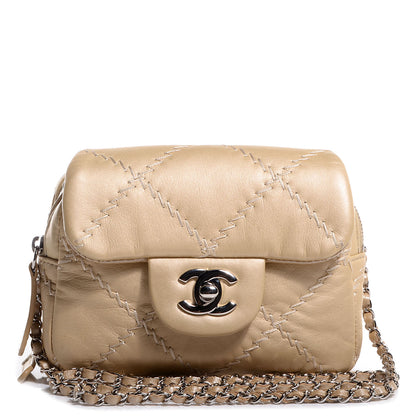 Chanel Calfskin Ultimate Stitch Mini Flap WOC Gold 1 of 10