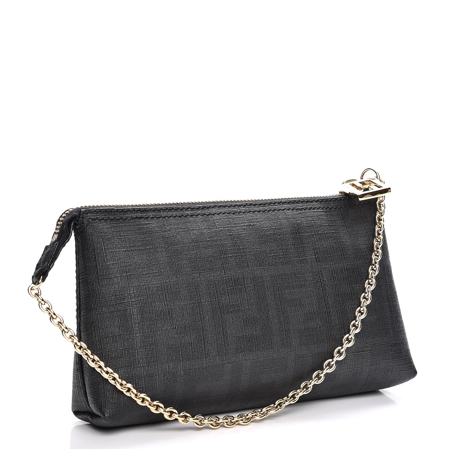Fendi Zucca Spalmati Pochette Black 3 of 7