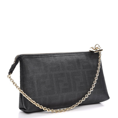 Fendi Zucca Spalmati Pochette Black 3 of 7
