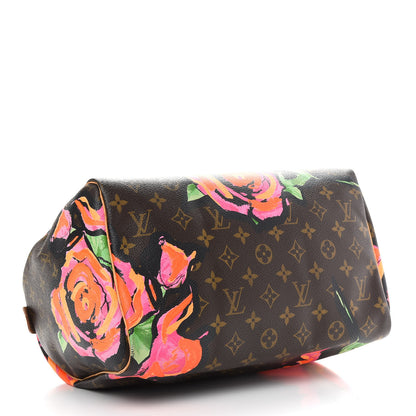 Louis Vuitton Monogram Roses Speedy 30 4 of 12