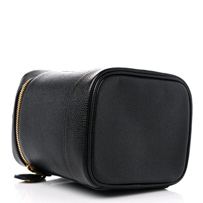 Chanel Caviar Vanity Cosmetic Case Black 4 of 10