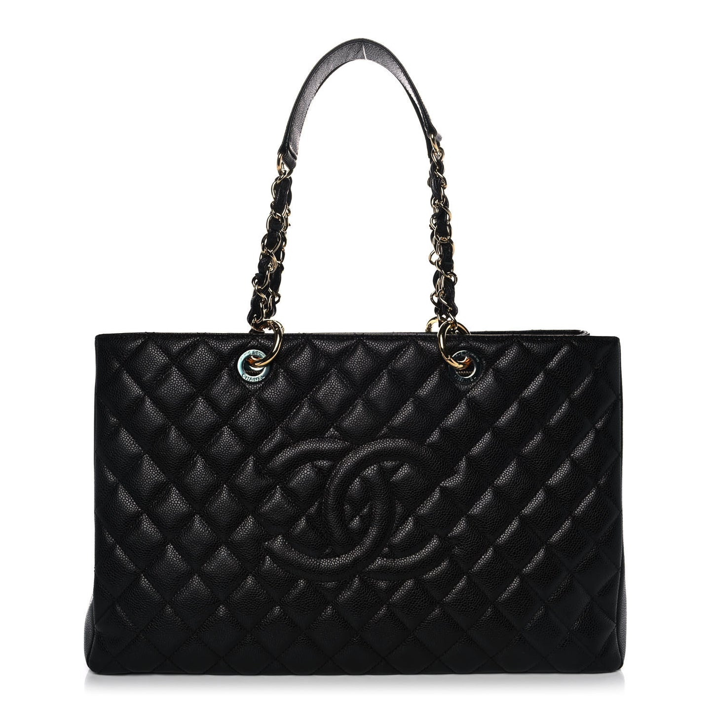 Caviar Quilted XL Grand Shopping Tote GST Black
