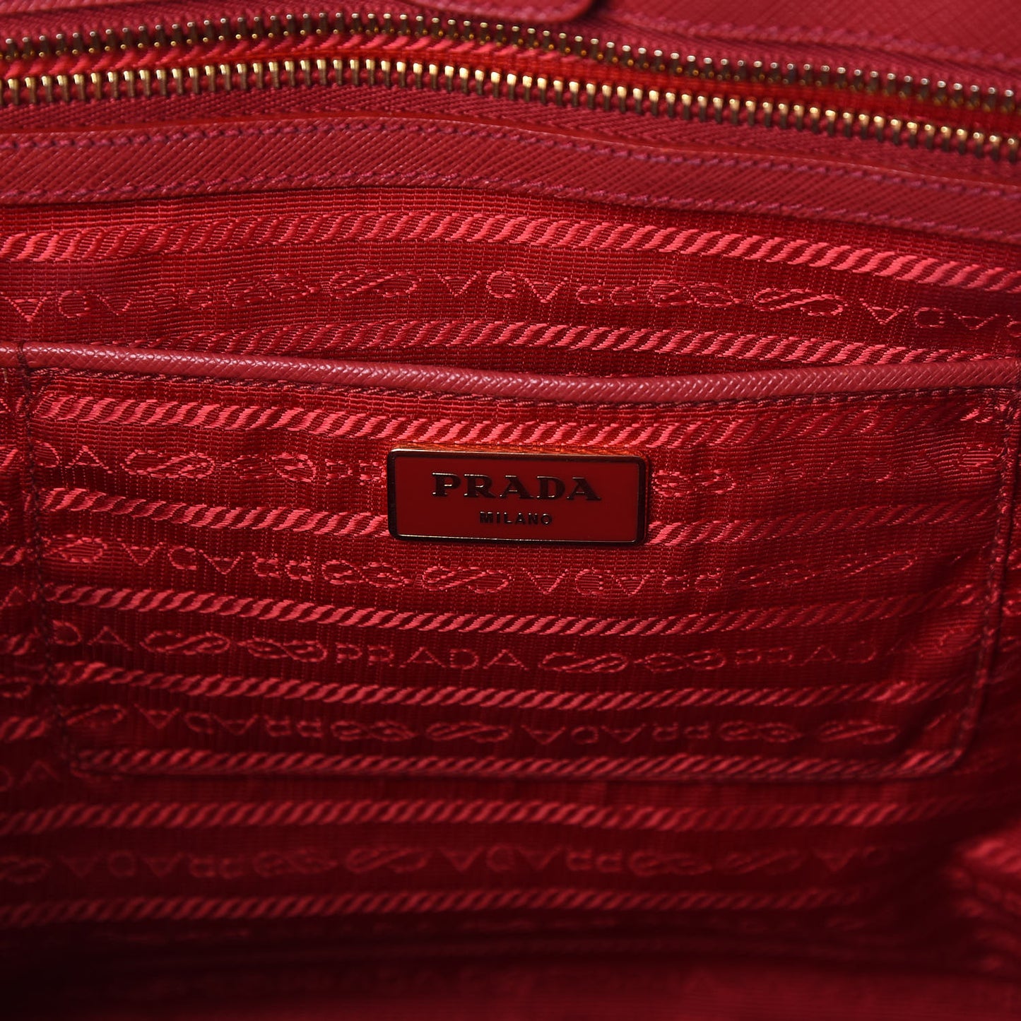 Saffiano Lux Large Tote Fuoco