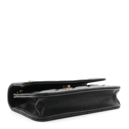 Chanel Caviar Quilted Enamel Coco Casino Flap Phone Holder With Chain Black 4 of 12
