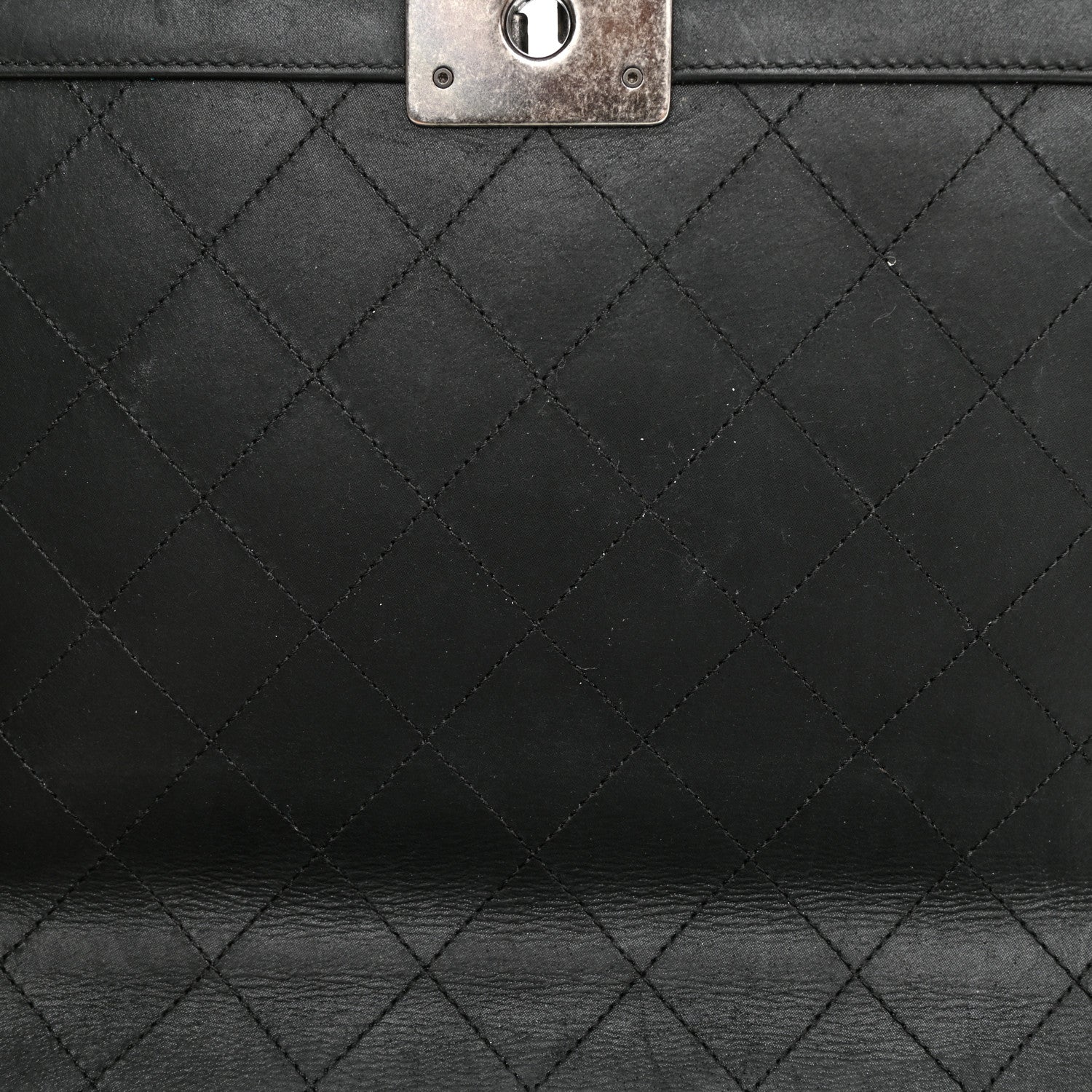 Chanel Shearling Iridescent Calfskin Medium Boy Flap Black Grey 11 of 13