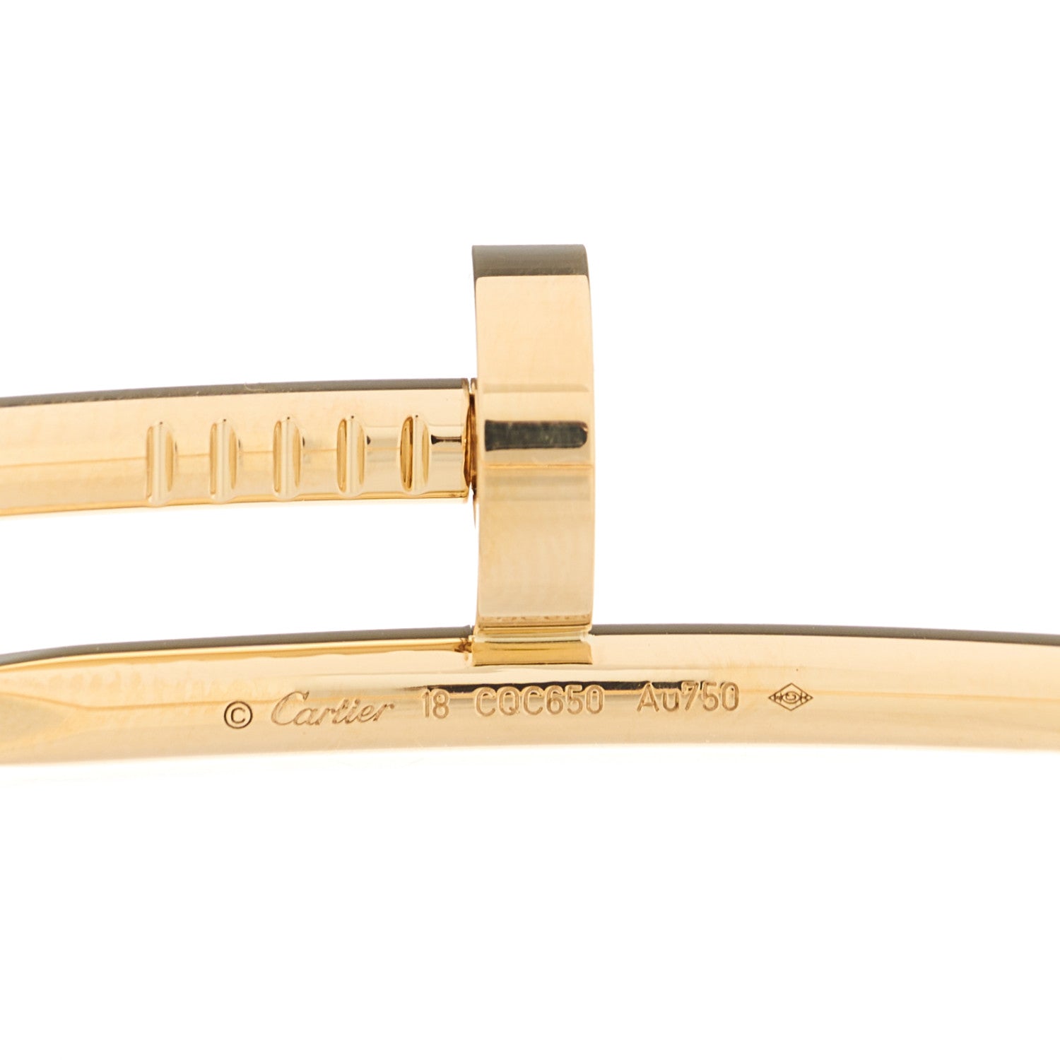 Cartier 18K Yellow Gold Juste Un Clou Bracelet 18 3 of 4
