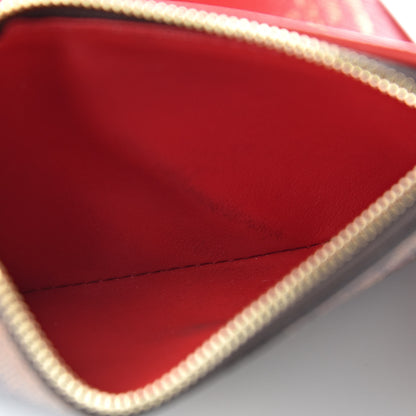Louis Vuitton Damier Ebene Victorine Wallet Red 9 of 10