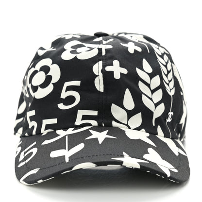 Chanel Cotton Cap Hat Black White 3 of 8