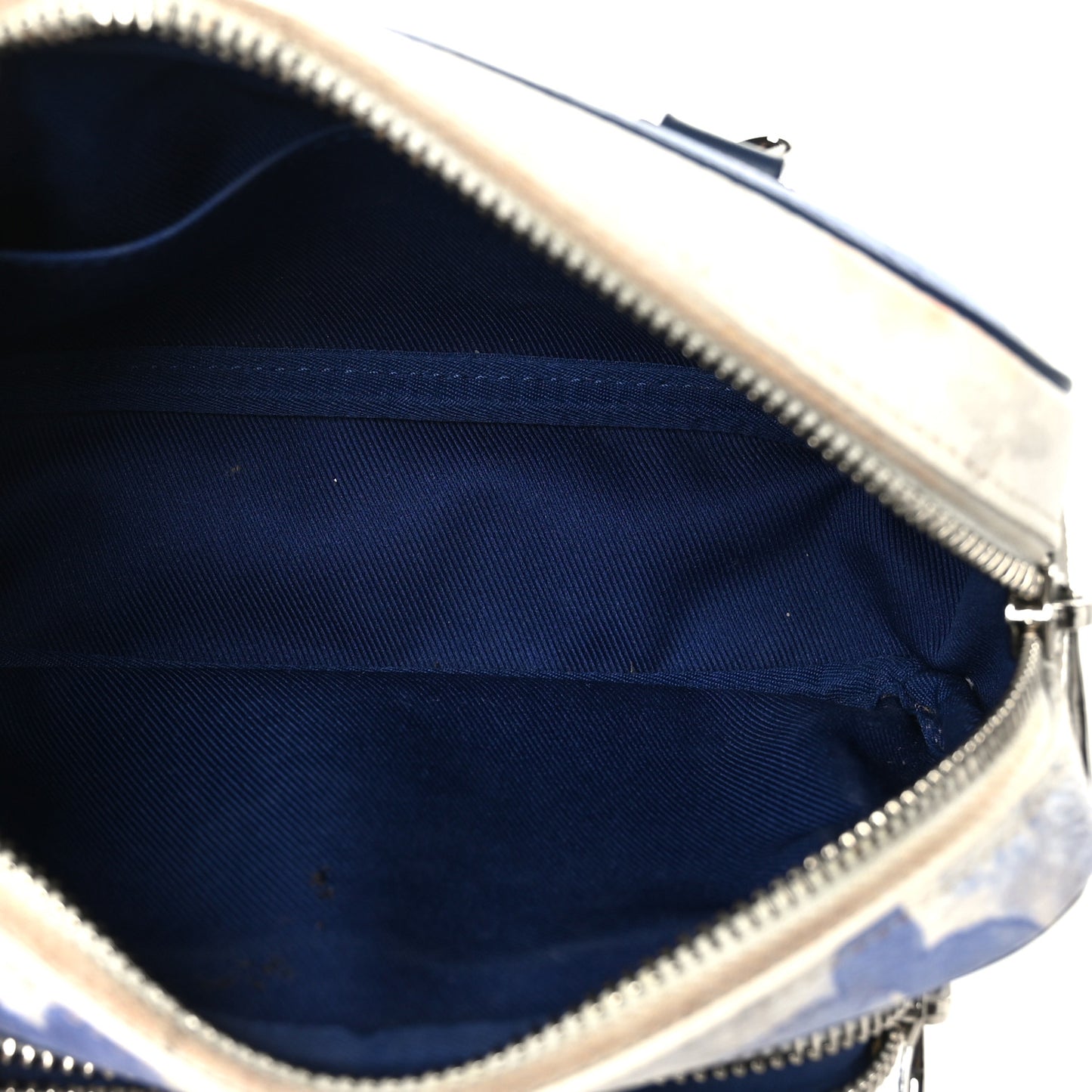 Monogram Watercolor Outdoor Pouch Blue