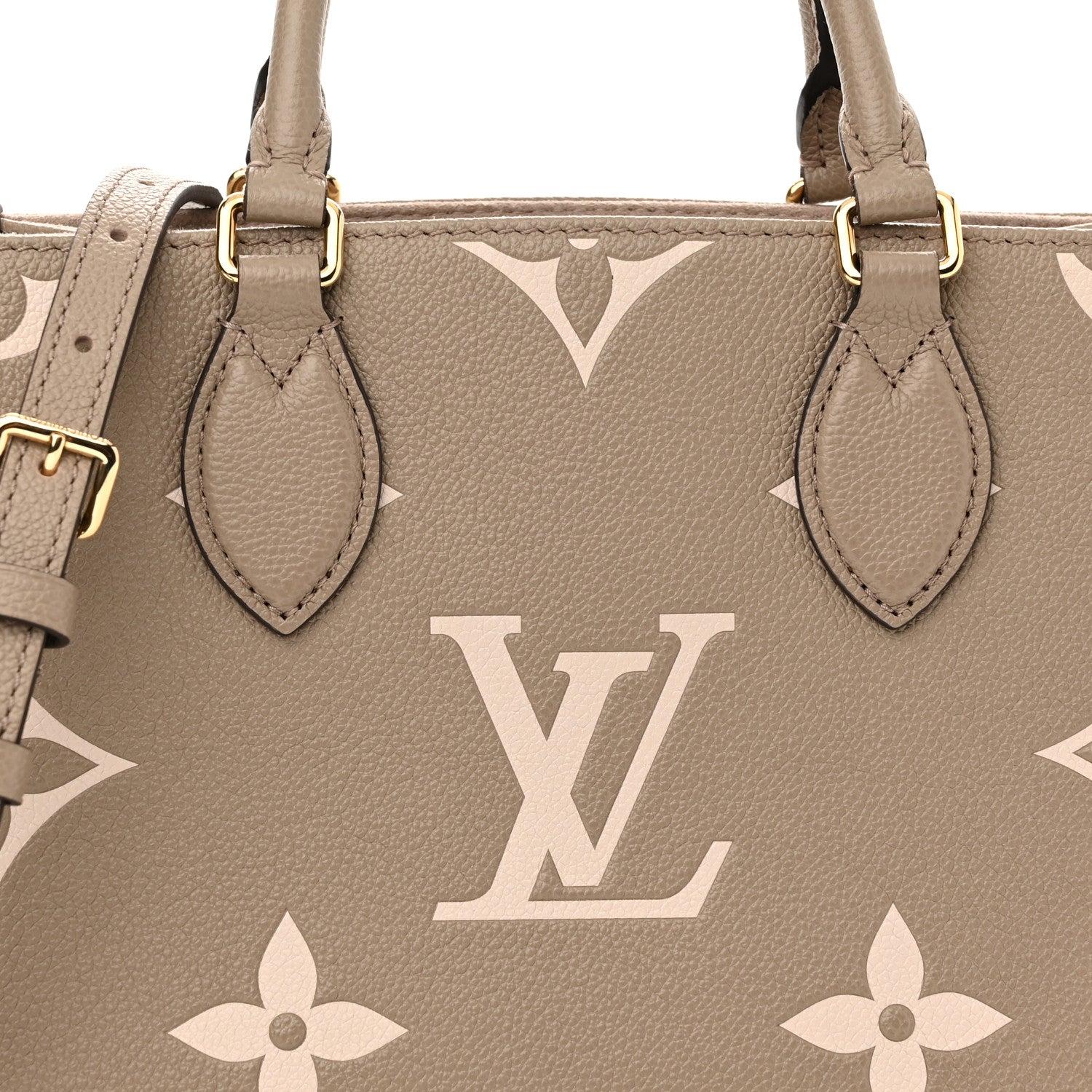 Louis Vuitton Empreinte Monogram Giant Onthego PM Tourterelle Creme 7 of 11