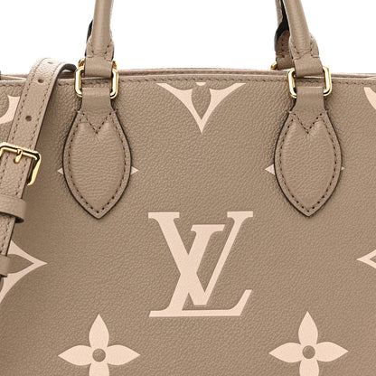 Louis Vuitton Empreinte Monogram Giant Onthego PM Tourterelle Creme 7 of 11