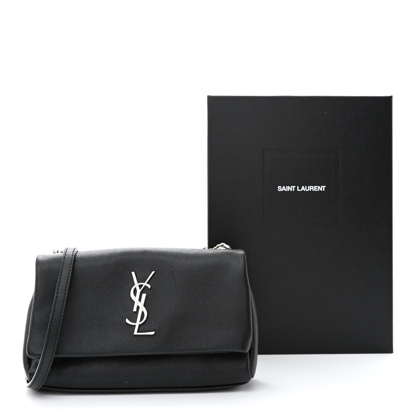 Grain De Poudre Monogram Toy West Hollywood Fold-Over Bag Black