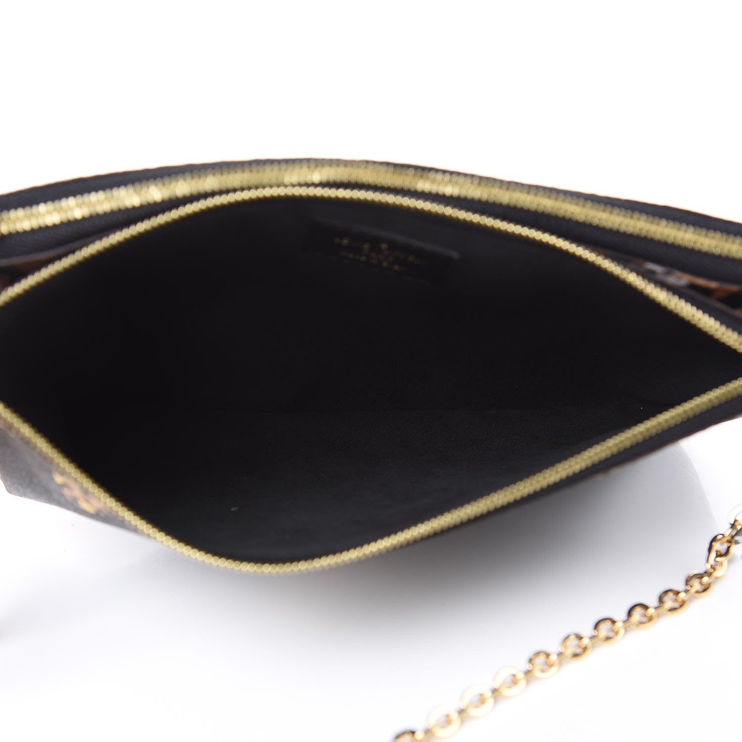 Louis Vuitton Monogram Giant Jungle Pochette Double Zip Black 7 of 10