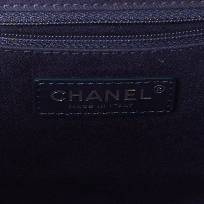 Chanel Denim Quilted Medium Coco Handle Shopping Tote Blue 9 of 10