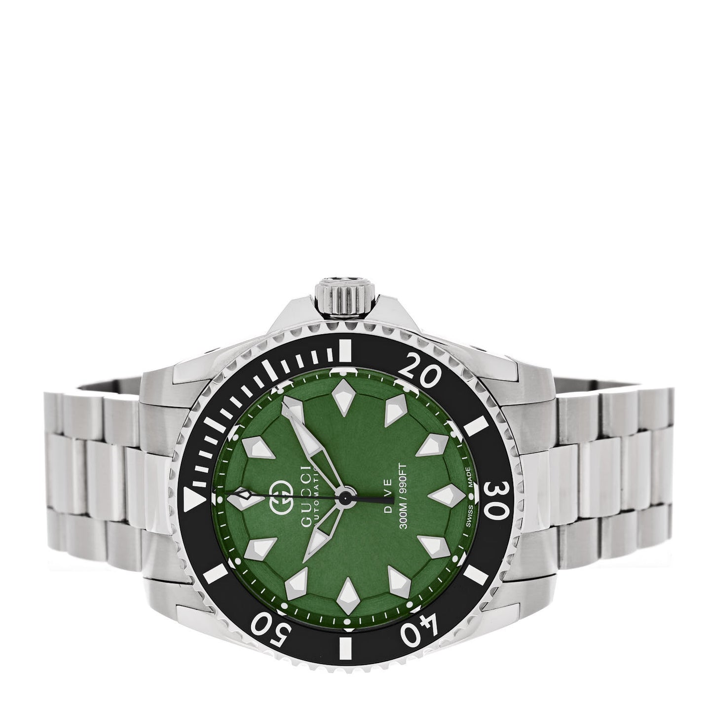 Stainless Steel 40mm Dive Automatic Watch Green