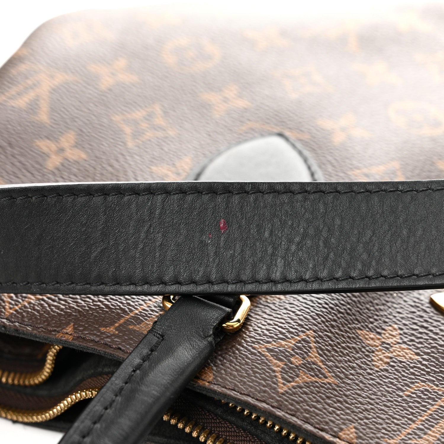 Louis Vuitton Monogram Flower Zipped Tote MM Black 17 of 22