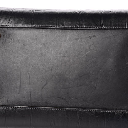 Celine Calfskin Crocodile Embossed Small Belt Bag Black 13 of 15