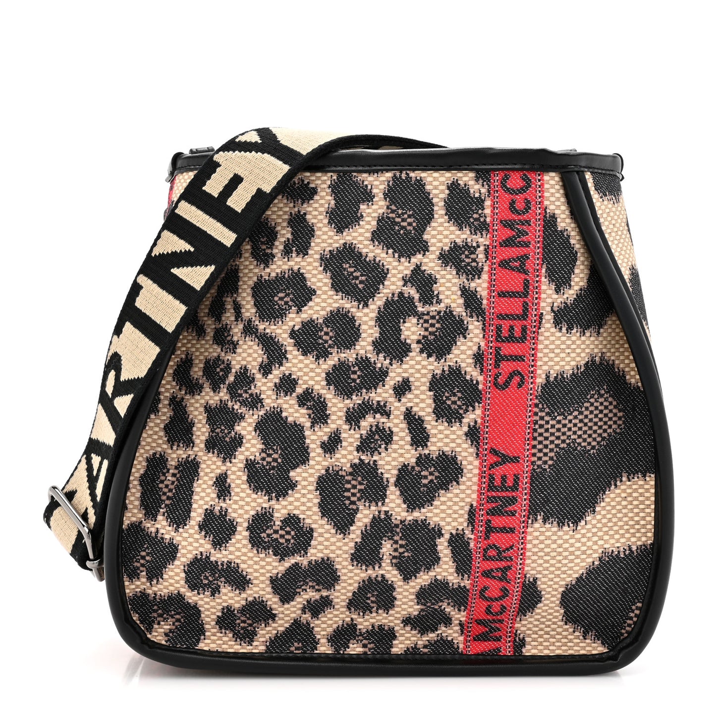 Eco Leopard Logo Mini Crossbody Black