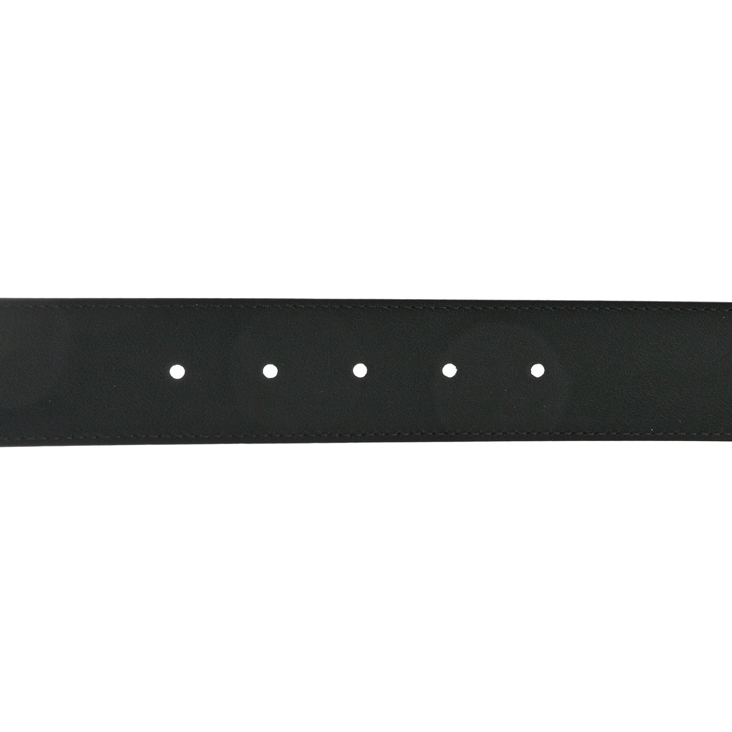 Gucci Moon Calfskin Pearl Double G 40mm Belt 80 32 Black Cream 5 of 5