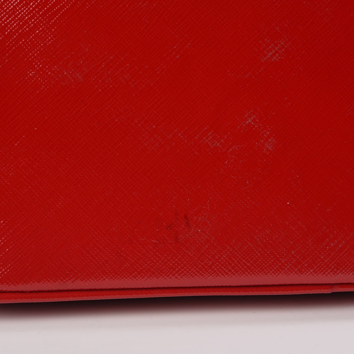 Saffiano Vernice Open Promenade Tote Rosso