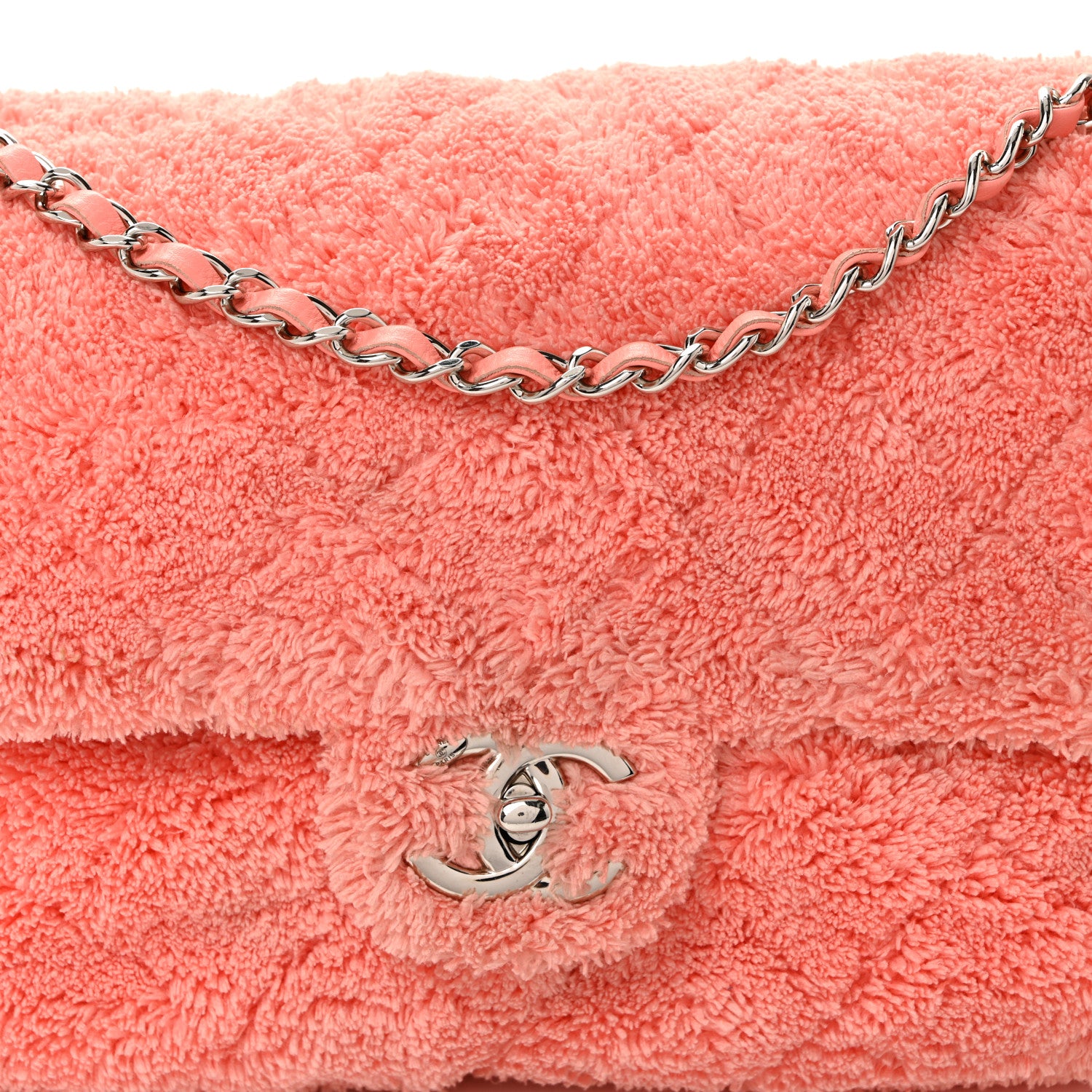 Chanel Lambskin Calfskin Mixed Fibers Quilted Medium Flap Orange 8 of 10