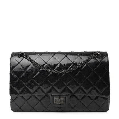 Chanel Glazed Calfskin Quilted 2.55 Reissue 226 Flap So Black 1 of 10