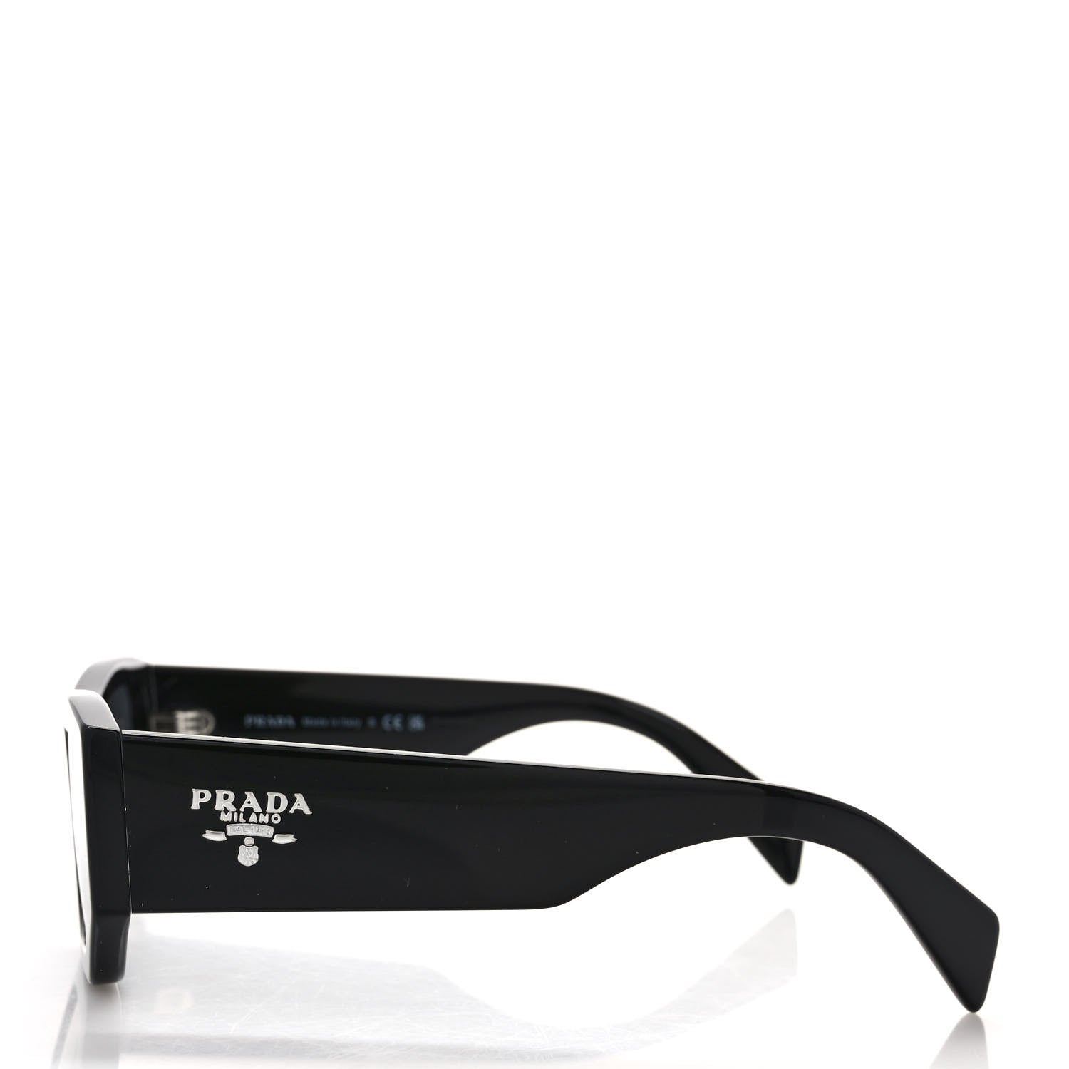 Prada Acetate Pillow Sunglasses SPR A01 Black 3 of 7