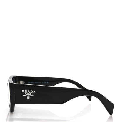 Prada Acetate Pillow Sunglasses SPR A01 Black 3 of 7