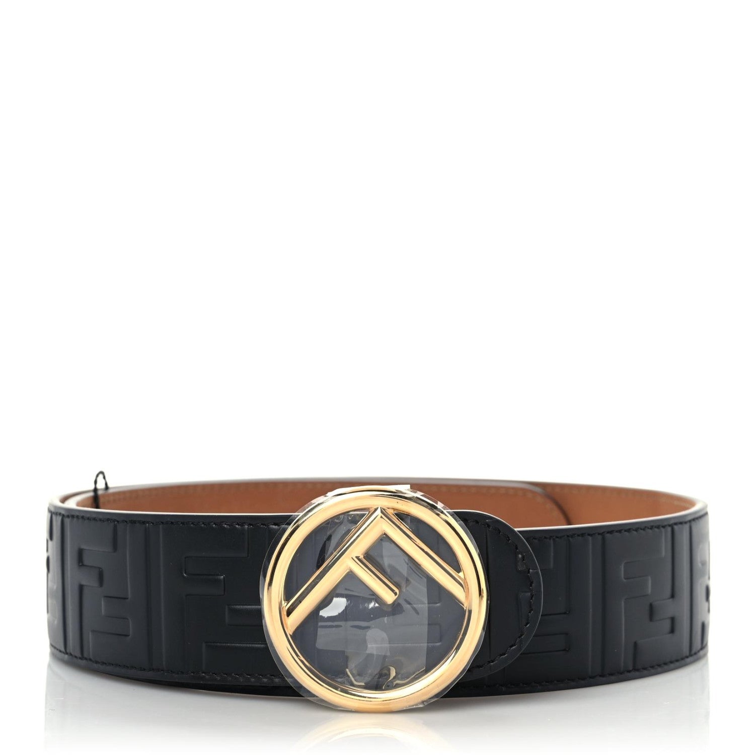Fendi Calfskin F is Fendi FF 1974 Embossed Belt 75 30 Black 1 of 6