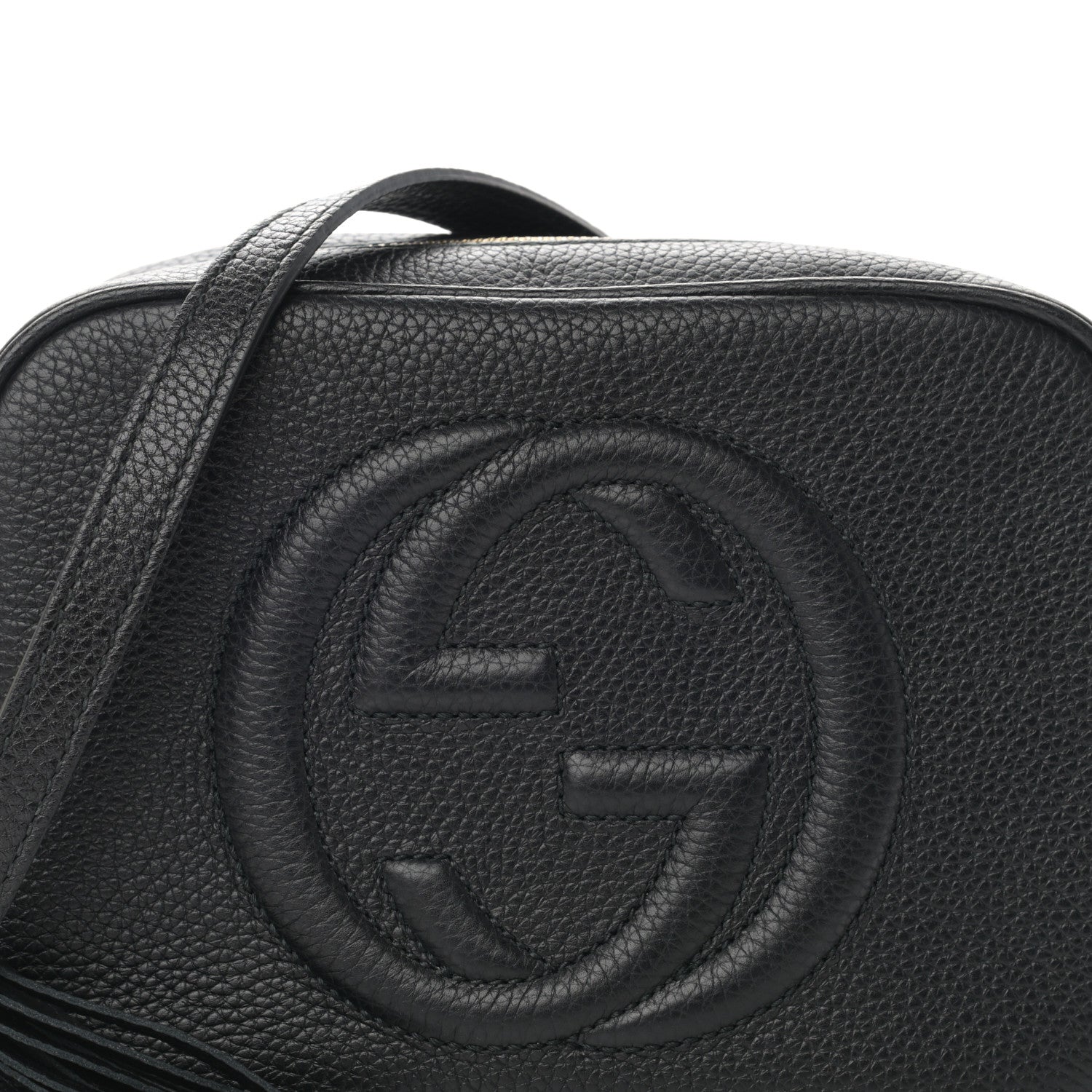 Gucci Pebbled Calfskin Small Soho Disco Bag Black 8 of 10