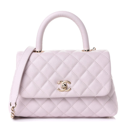 Chanel Caviar Quilted Mini Coco Handle Flap Lilas Lilac 1 of 11