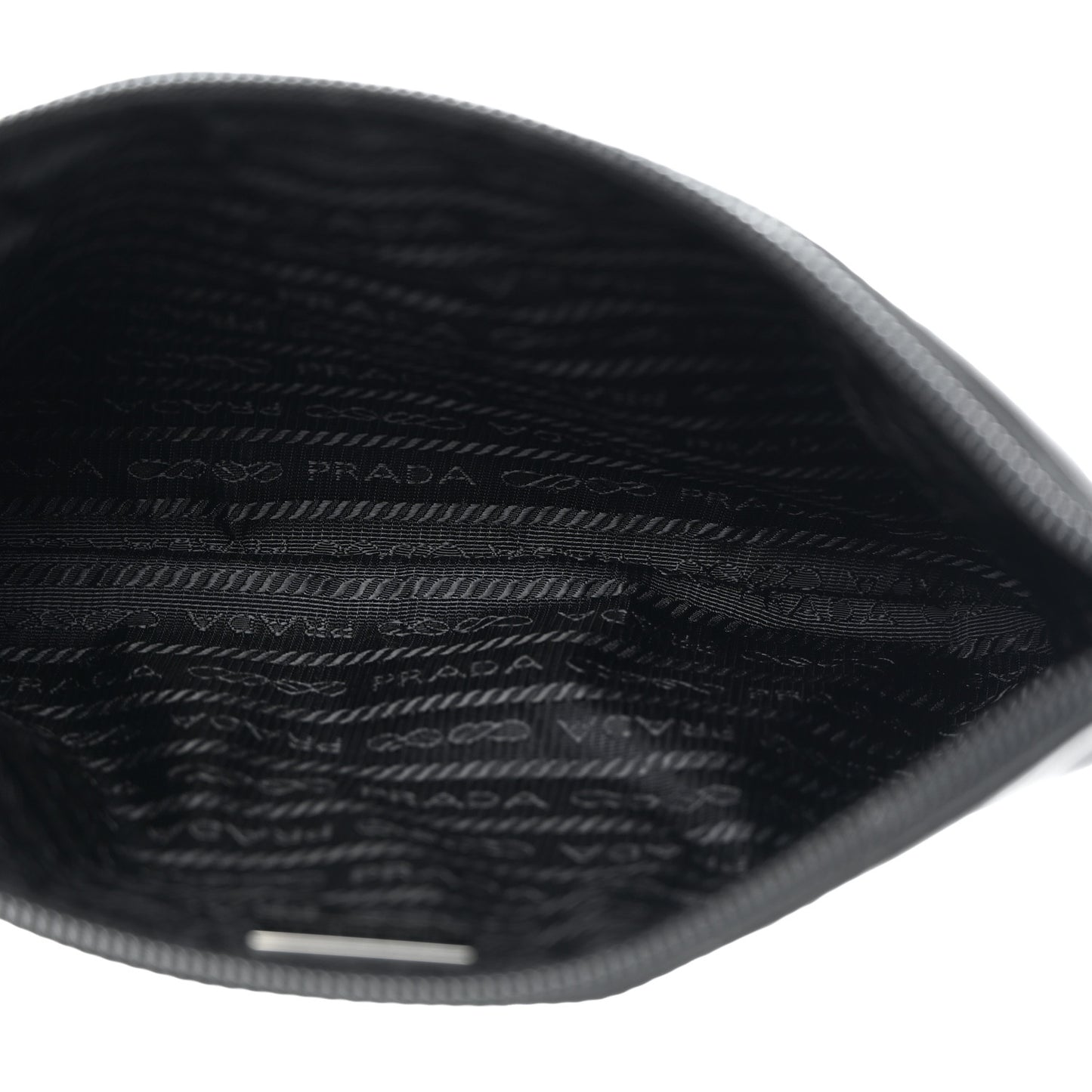 Tessuto Nylon Saffiano Wristlet Black