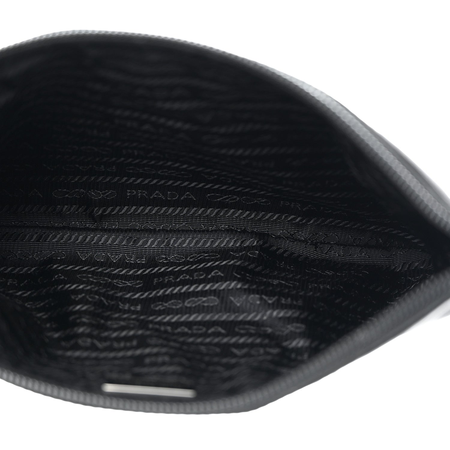 Prada Tessuto Nylon Saffiano Wristlet Black 5 of 6