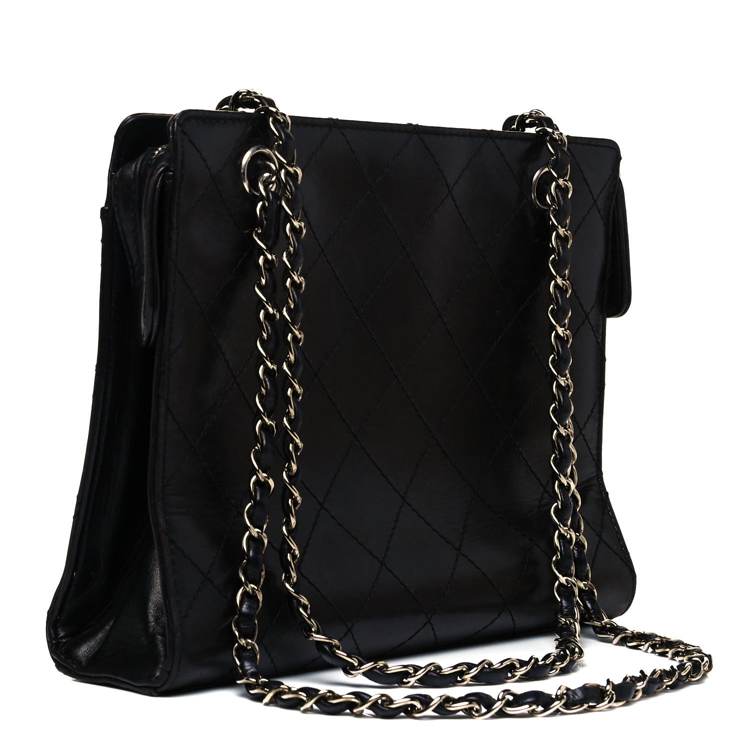 Chanel Lambskin Quilted Shoulder Bag Black 2 of 9