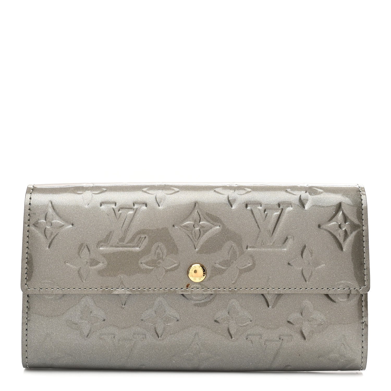 Louis Vuitton Vernis Sarah Wallet Gris Art Deco 1882117 – FASHIONPHILE