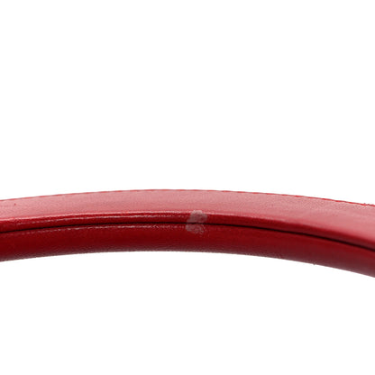 Christian Dior Lambskin Cannage Embellished Medium Lady Dior Red 12 of 13