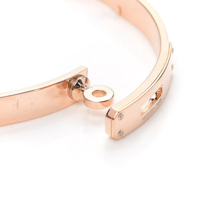 Hermes 18K Rose Gold Diamond PM Kelly Bracelet SH 5 of 5