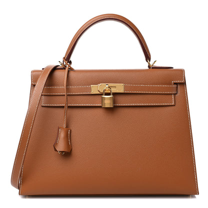 Hermes Epsom Kelly Sellier 32 Gold 1 of 14