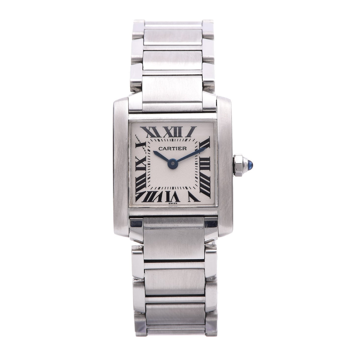Stainless Steel 20mm Tank Francaise Quartz Watch