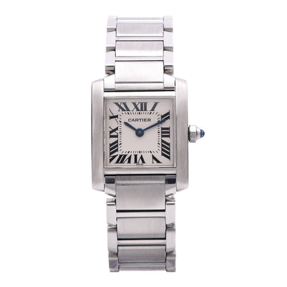 Cartier Stainless Steel 20mm Tank Francaise Quartz Watch 1 of 9