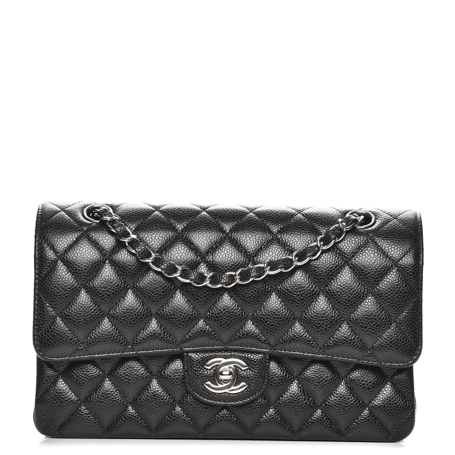 Chanel Caviar Quilted Medium Double Flap Black 1 of 8
