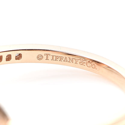 Tiffany 18K Rose Gold Diamond Infinity Ring 52 6 5 of 7