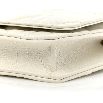 Christian Dior Supple Calfskin Caro Pouch with Chain Latte 9 of 15